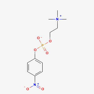 Chemical structure of p-Nitrophenylphosphorylcholine