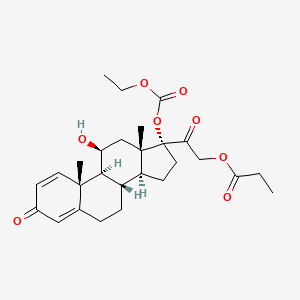 Chemical structure of Prednicarbate