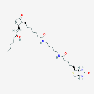 Chemical structure of Prostaglandin A1-biotin