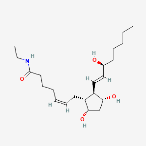 Chemical structure of Prostaglandin F2α ethyl amide