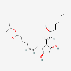Chemical structure of Prostaglandin F2 isopropyl ester
