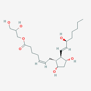 Chemical structure of Prostaglandin F2α-1-glyceryl ester