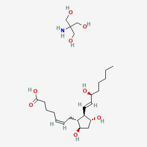 Chemical structure of Prostaglandin F2β (tromethamine salt)