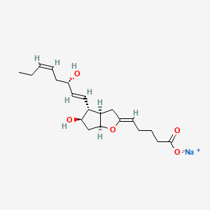 Chemical structure of Prostaglandin I3 (sodium salt)