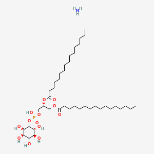 Chemical structure of PtdIns-(1,2-dipalmitoyl) (ammonium salt)