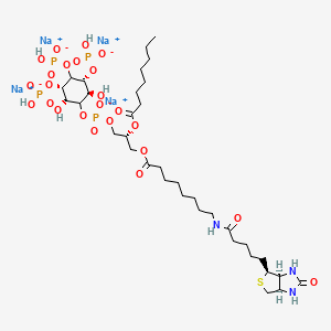 Chemical structure of PtdIns-(3,4,5)-P3-biotin (sodium salt)