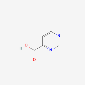 Chemical structure of 4-Pyrimidinecarboxylic acid