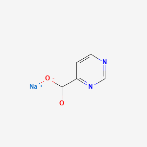 Chemical structure of Sodium pyrimidine-4-carboxylate