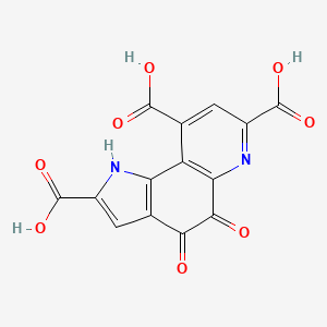 Chemical structure of Pyrroloquinoline quinone