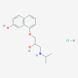 Chemical structure of rac-7-hydroxy Propranolol (hydrochloride)