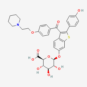 Chemical structure of Raloxifene 6-Glucuronide