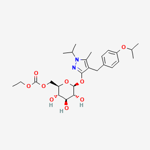 Chemical structure of Remogliflozin etabonate