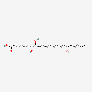 Chemical structure of Resolvin D1
