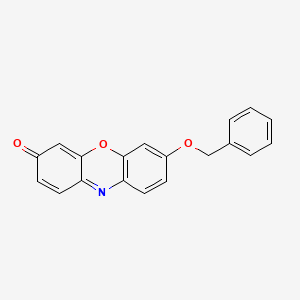 Chemical structure of Benzyloxyresorufin