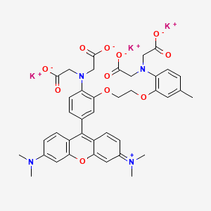 Chemical structure of Rhod-2 (potassium salt)