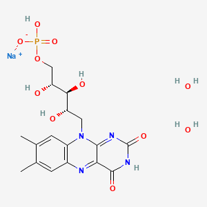 Chemical structure of Riboflavin 5'-phosphate sodium dihydrate
