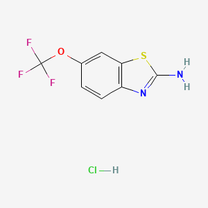 Chemical structure of Riluzole hydrochloride
