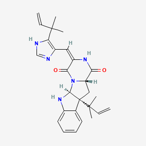 Chemical structure of Roquefortine E
