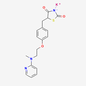 Chemical structure of Rosiglitazone potassium