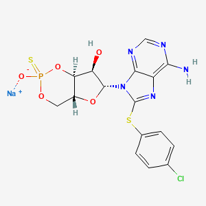 Chemical structure of Rp-8-CPT-Cyclic AMP (sodium salt)