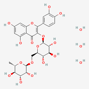 Chemical structure of Rutin (hydrate)