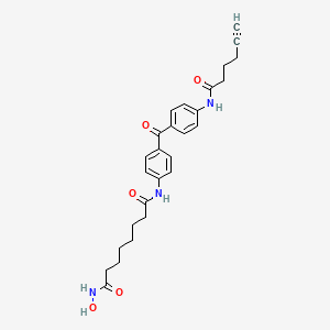 Chemical structure of SAHA-BPyne