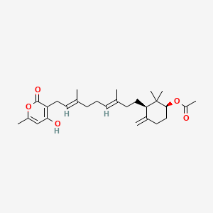 Chemical structure of Sartorypyrone A