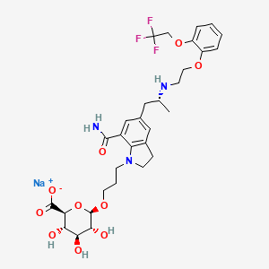 Chemical structure of Silodosin Glucuronide (sodium salt)