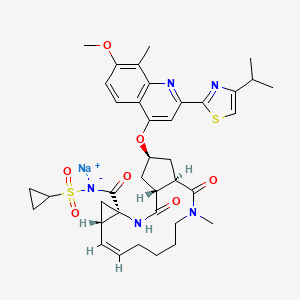Chemical structure of Simeprevir (sodium salt)