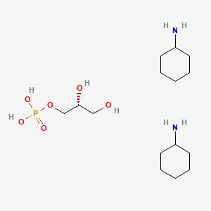 Chemical structure of sn-Glycerol-3-phosphate (cyclohexyl ammonium salt)