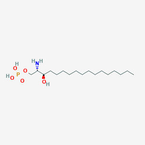 Chemical structure of Sphinganine-1-phosphate (d17:0)
