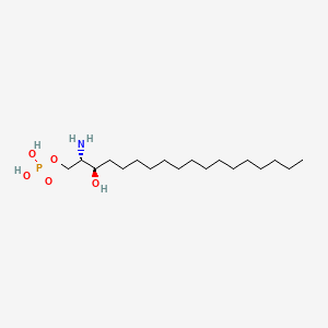 Chemical structure of Sphinganine-1-phosphate (d18:0)