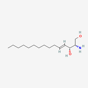Chemical structure of Sphingosine (d15:1)