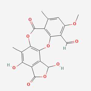Chemical structure of Stictic Acid