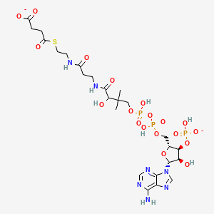 Chemical structure of Succinyl-Coenzyme A (sodium salt)