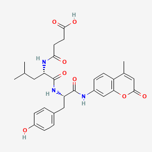 Chemical structure of Suc-Leu-Tyr-AMC