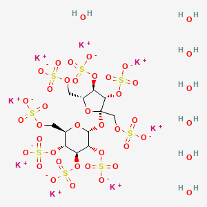 Chemical structure of Sucrose octasulfate (potassium salt)