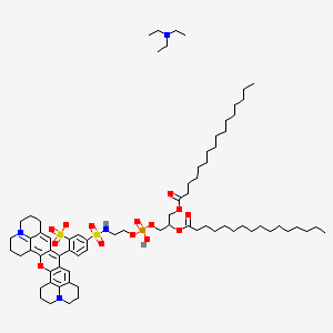 Chemical structure of Texas Red DHPE
