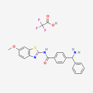 Chemical structure of SW203668 (trifluoroacetate salt)