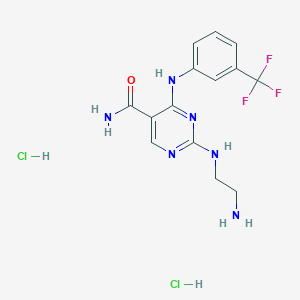 Chemical structure of Syk Inhibitor II (dihydrochloride)