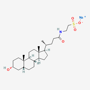 Chemical structure of Sodium taurolithocholate