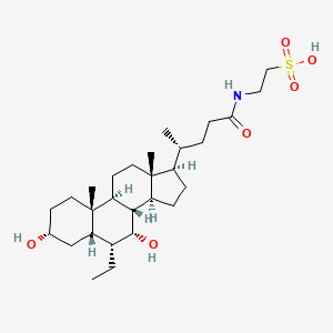 Chemical structure of Tauro-Obeticholic Acid