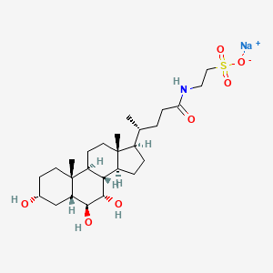 Chemical structure of Tauro-α-muricholic Acid (sodium salt)