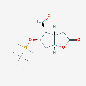 Chemical structure of TBS-Corey Lactone Aldehyde
