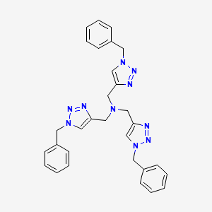Chemical structure of TBTA