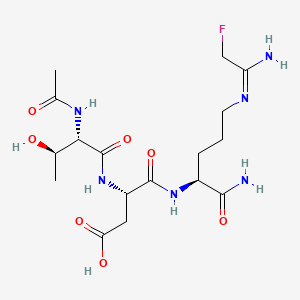 Chemical structure of TDFA (trifluoroacetate salt)