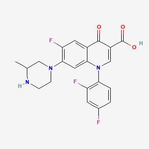 Chemical structure of Temafloxacin