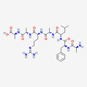 Chemical structure of Thrombin Receptor Peptide Ligand (trifluoroacetate salt)