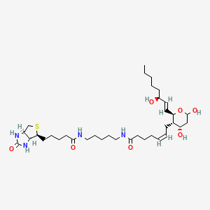 Chemical structure of Thromboxane B2-biotin