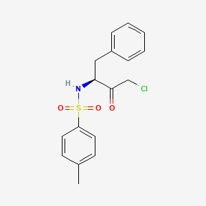 Chemical structure of Tosyl Phenylalanyl Chloromethyl Ketone